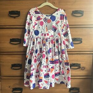 NWT Mila & Rose Happy Birthday Pocket Twirl Dress